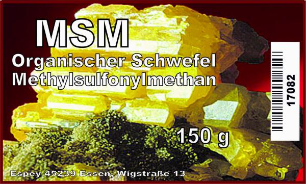 MSM (Methylsulfonylmethan) 150 g